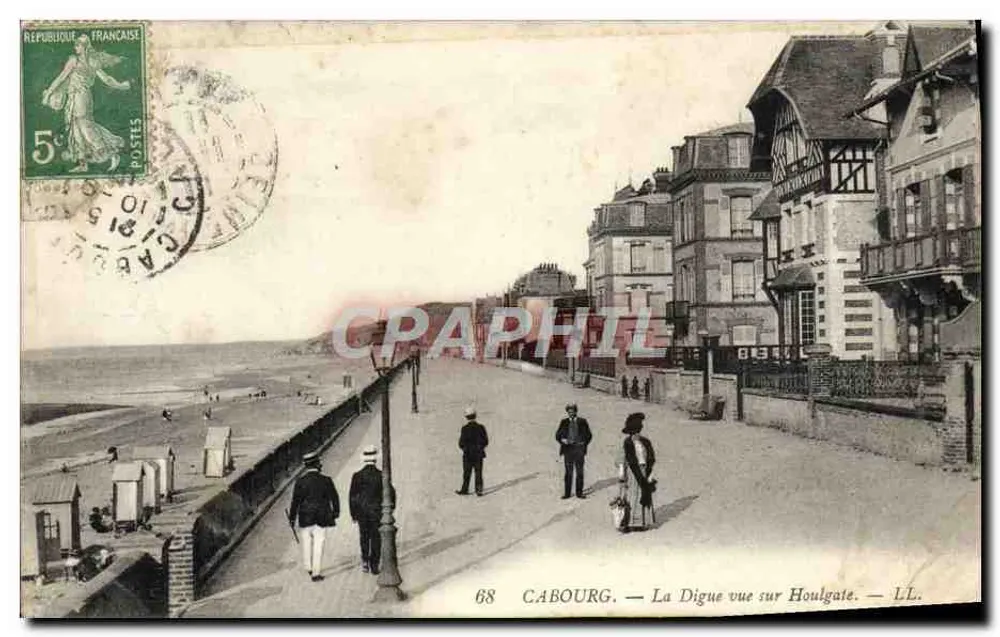 Cabourg — Ansicht der Digue von Houlgate — LL. n°68 - Vorderseite