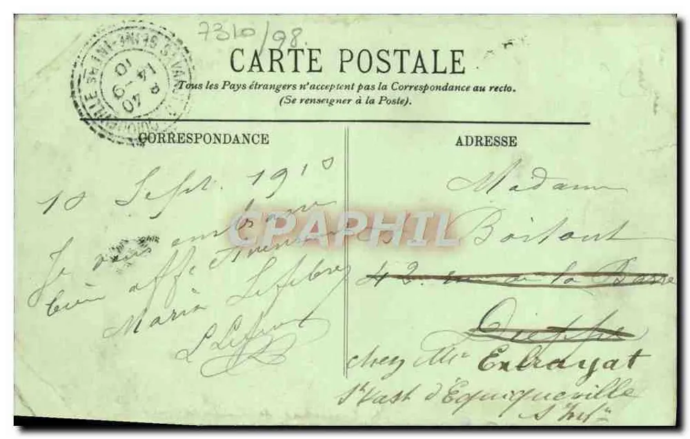 Cabourg — Ansicht der Digue von Houlgate — LL. n°68 - Rückseite