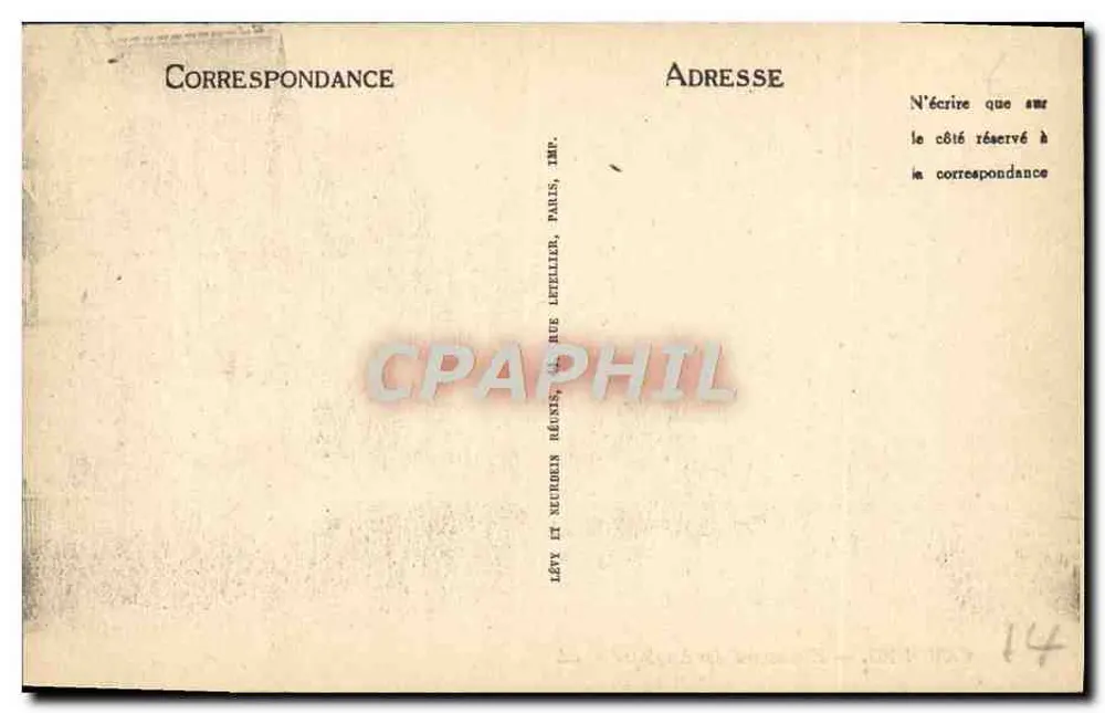 Cabourg — Boulevard dos Ingleses — LL - Verso