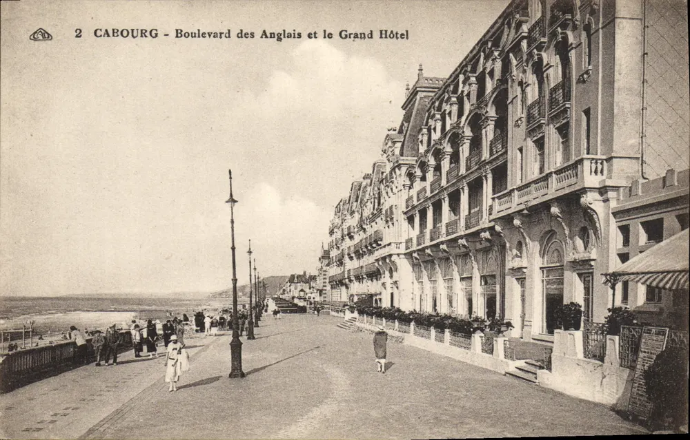 Cabourg - Boulevard des Anglais und das Grand Hotel — Verlag Cie Alsacienne des Arts Photographiques, Straßburg - Vorderseite
