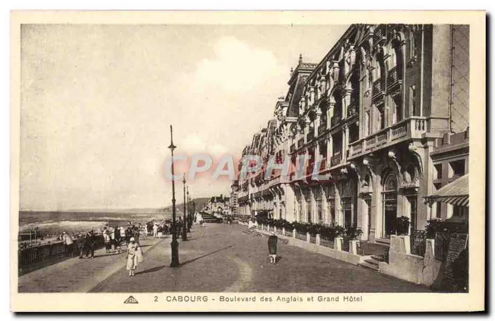 Cabourg - Boulevard des Anglais und Grand Hôtel — Cie Alsacienne des Arts Photographiques - Vorderseite