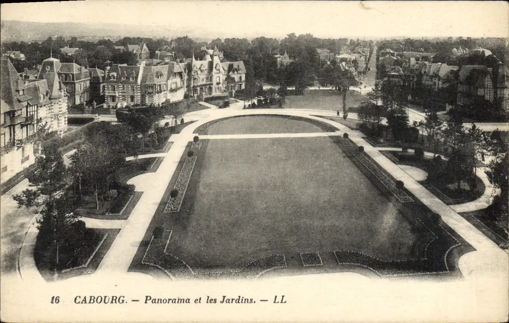 Cabourg — Panorama e os Jardins — LL - Frente