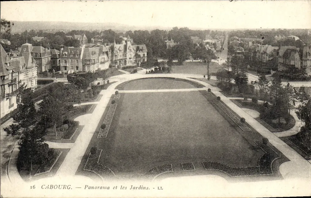 Cabourg — Panorama e os Jardins — LL, n°16 - Frente