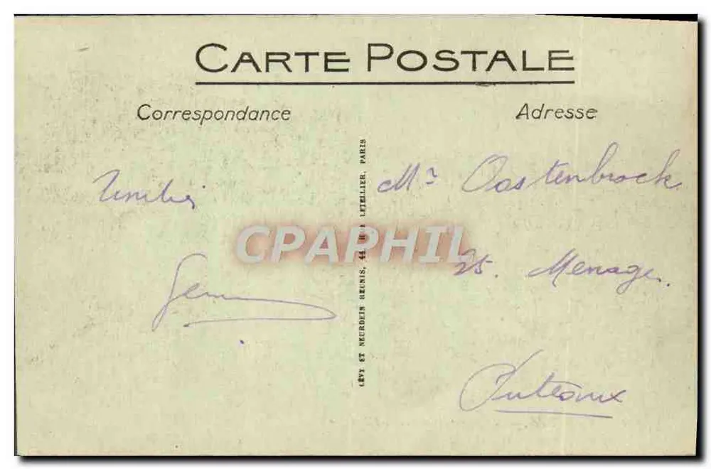Cabourg — Der Strand und das Grand Hotel — LL. — Nr. 111 - Rückseite