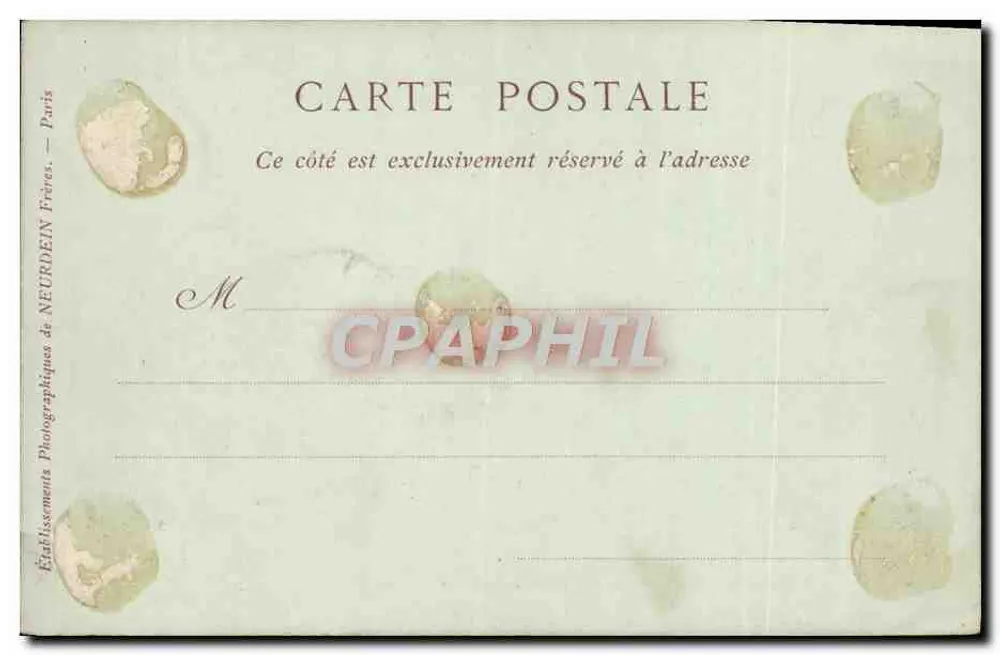 Cabourg — Der Strand, Ansicht vom Digue — Sammlung ND Phot - Rückseite