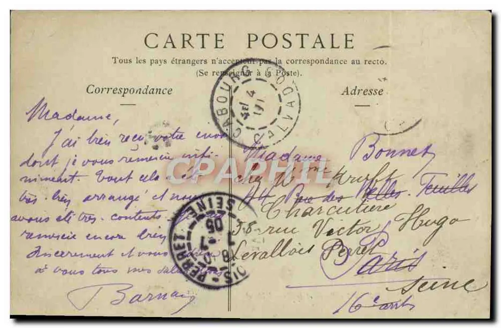 Cabourg — Die Strandpromenade und das Grand Hotel — Collections ND Phot - Rückseite