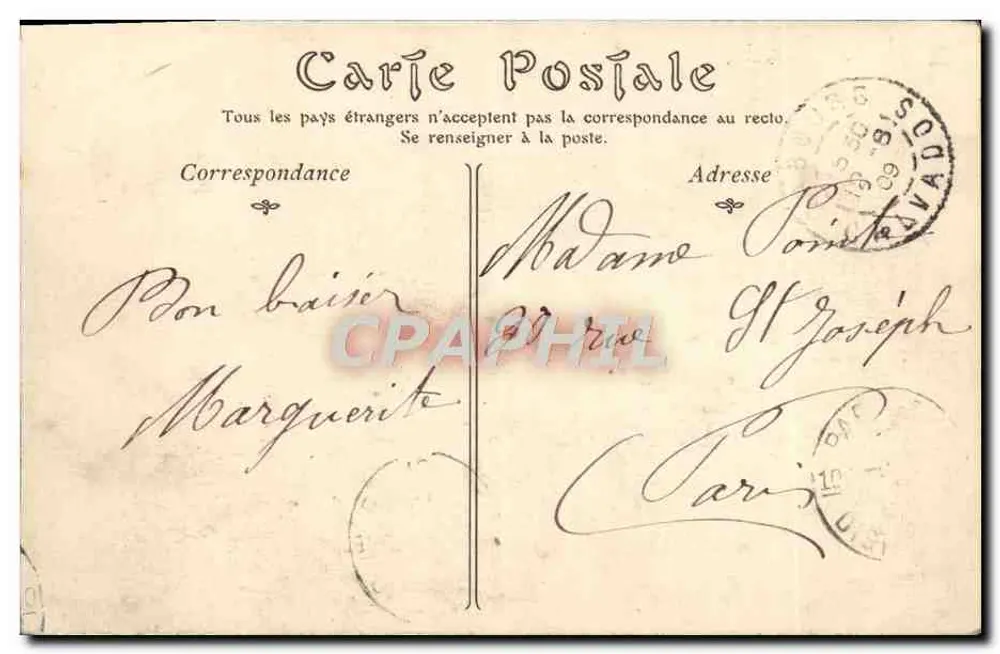 Cabourg — Die Strände und das Grand-Hôtel — ND. Foto. - Rückseite