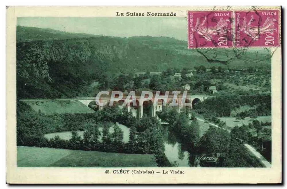 Clécy (Calvados) — O Viaduto — Edição E. Jardin - Frente