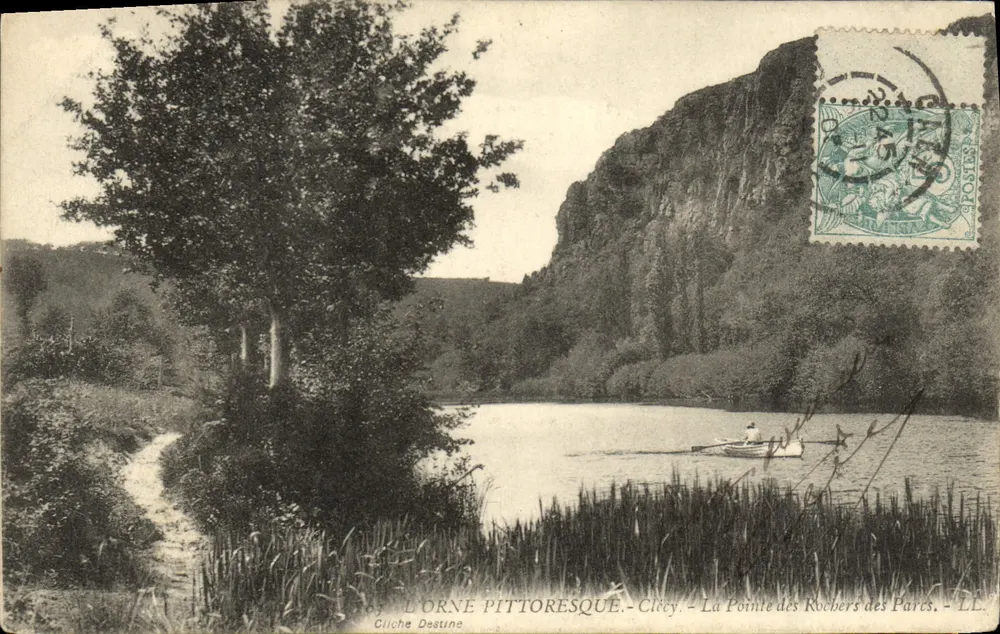 L'Orne pittoresque - Clécy - A Ponta dos Rochos dos Parques - Cliche Destine - Frente