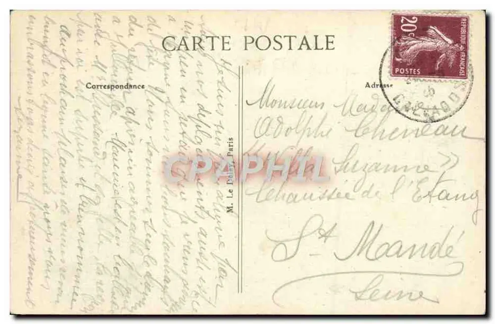 Clécy (Calvados) — A Eclusa e a Fábrica de Moagem do Vey — Editor Brière, Cliché Maillaut, Caen - Verso