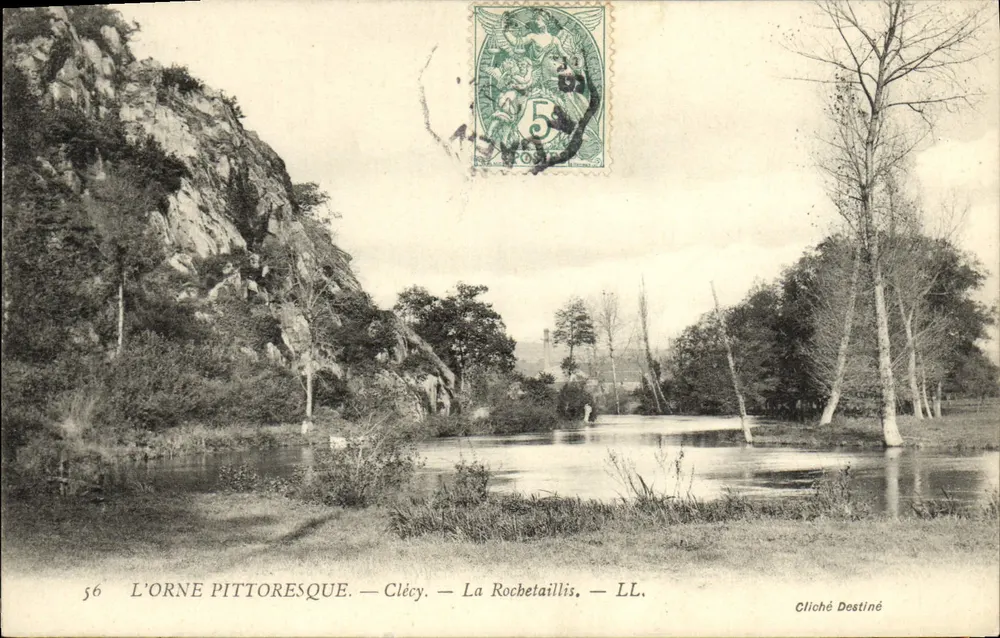 A ORNE PITTORESCA — Clécy — La Rochetaillis — LL. — Cliché Destiné - Frente