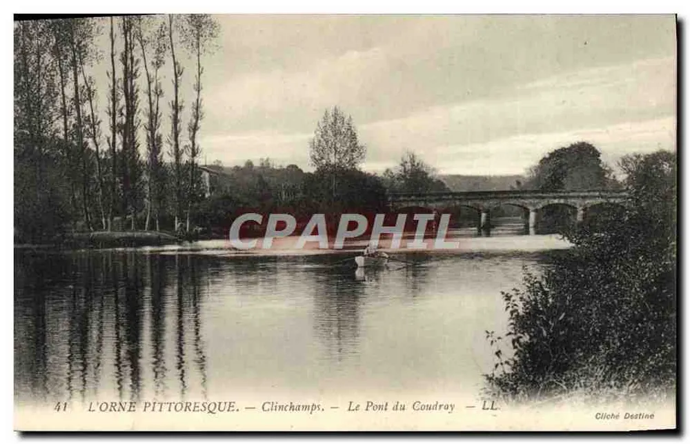 Pittoreska Orne — Clinchamps — Most Coudray — Cliché Destine - Awers