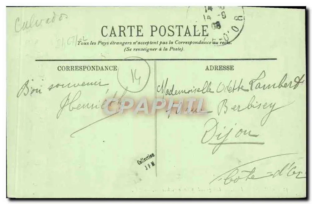 COURSEULLES — Os grandes parques de ostras — LL. - Verso