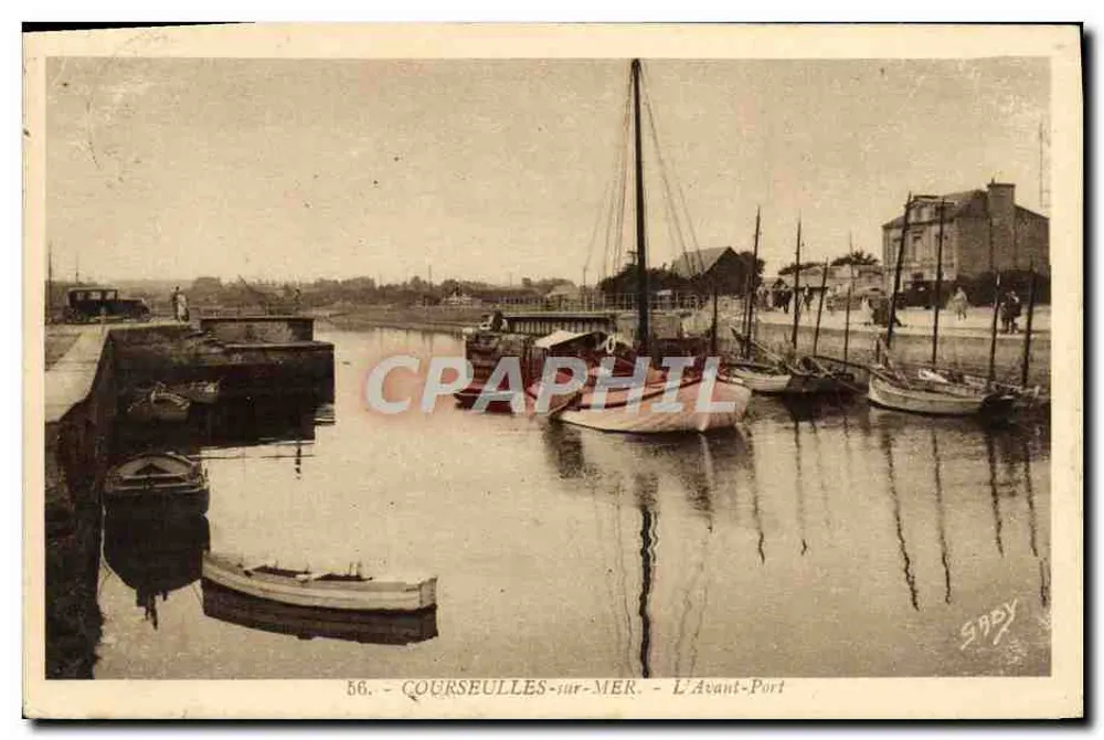 COURSEULLES-sur-MER — O Porto Anterior — Edições Gaby - Frente