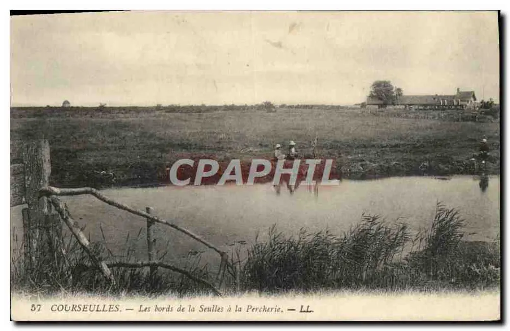 COURSEULLES — As margens da Seulle na Percherie — LL. - Frente