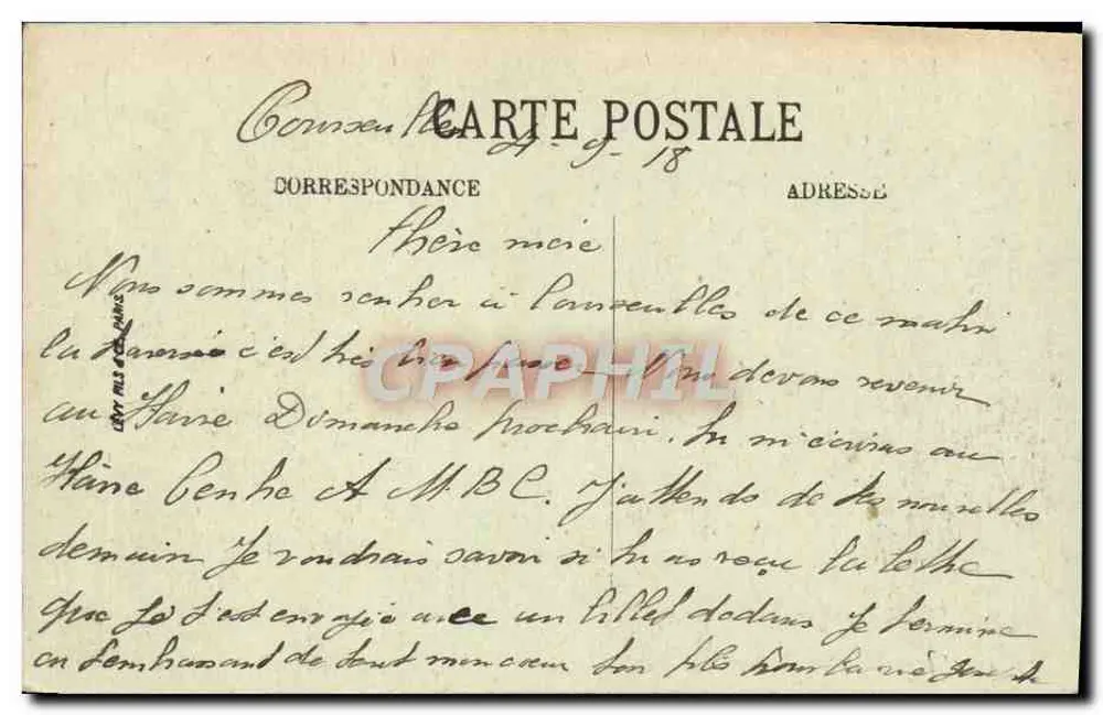 COURSEULLES — As margens da Seulle na Percherie — LL. - Verso