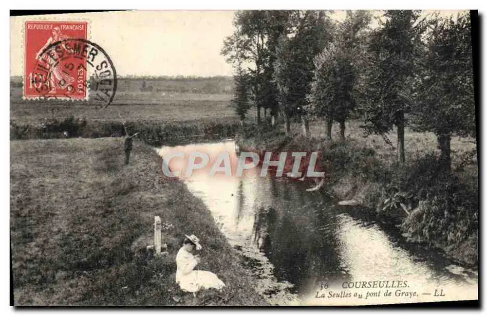 Courseulles-sur-Scie — A Seulles no ponte de Graye — LL - Frente