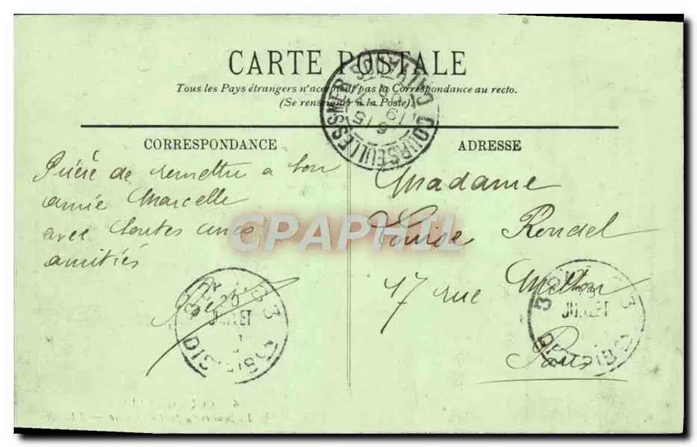 Courseulles-sur-Scie — A Seulles no ponte de Graye — LL - Verso