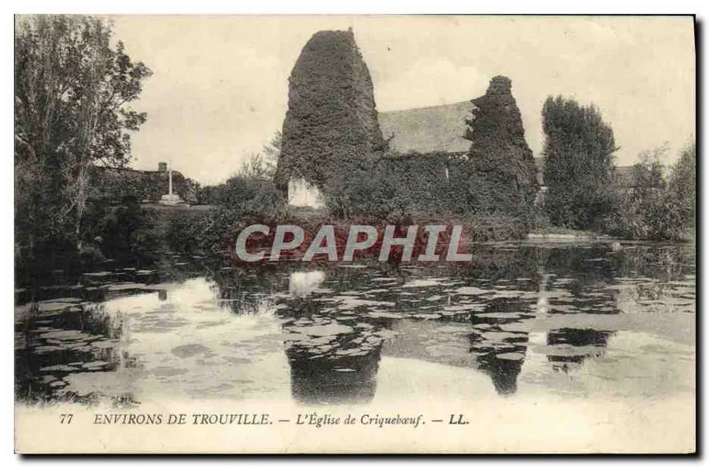 Umgebung von Trouville — Die Kirche von Criquebœuf — LL. - Vorderseite