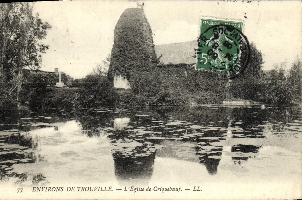 Umgebung von Trouville — Die Kirche von Criquebœuf — LL. - Vorderseite