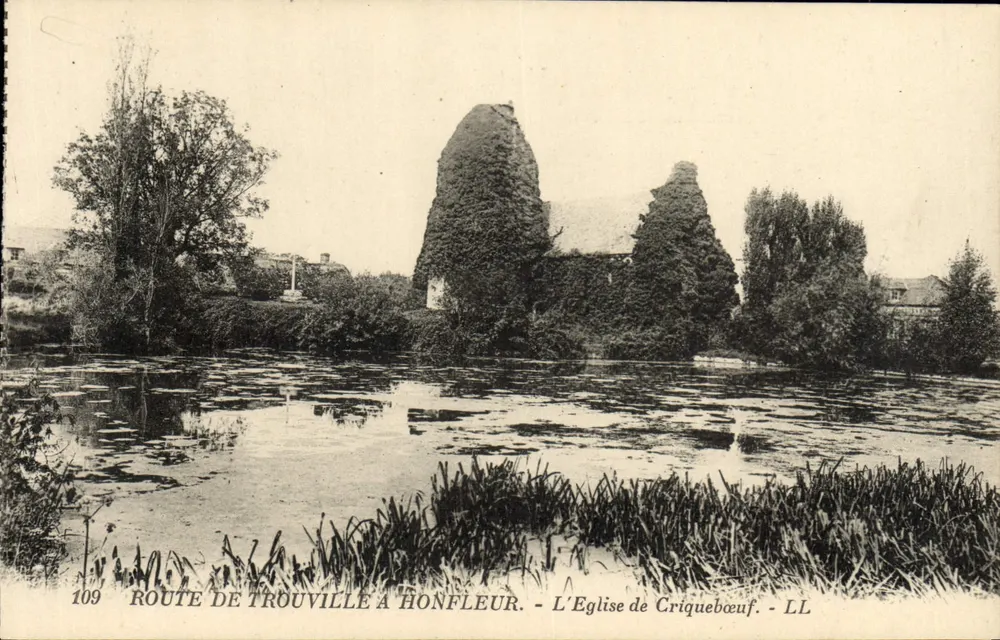 Route von Trouville nach Honfleur — Kirche von Criquebœuf — LL, n°109 - Vorderseite