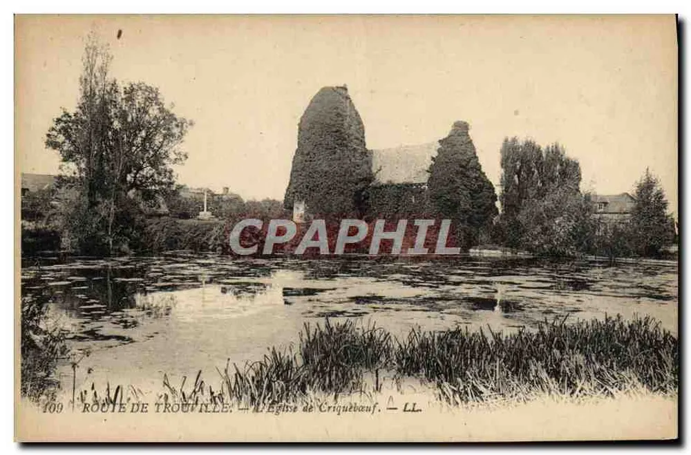 Route de Trouville — Die Kirche von Criquetot-l'Église — LL, n°109 - Vorderseite