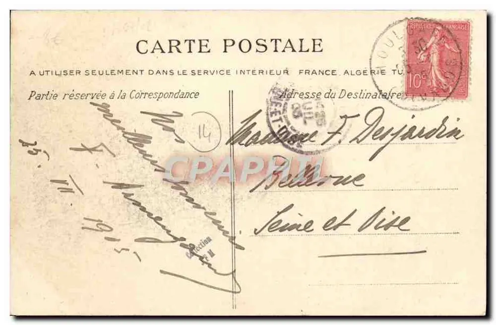 Dives-sur-Mer (Calvados) — O Porto — J. Bakonner, Caen (depositado) n°57 - Verso
