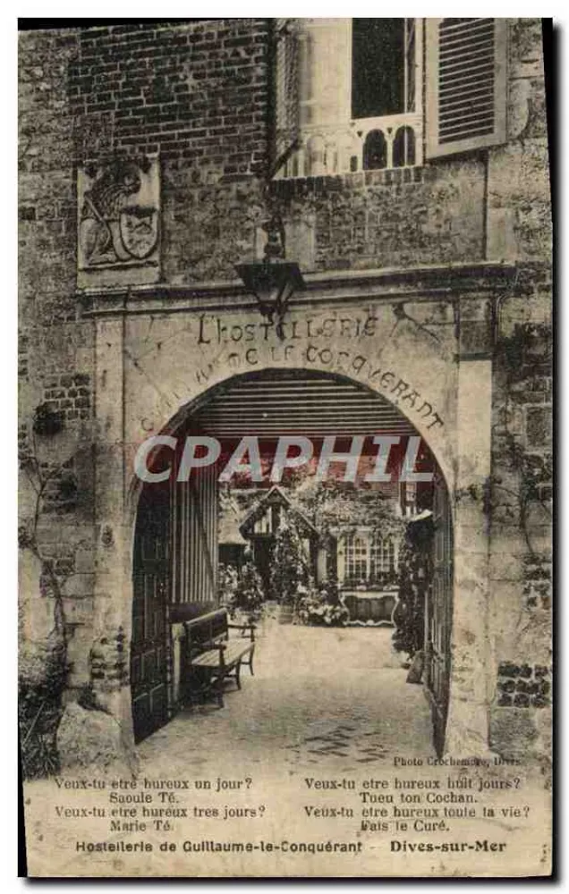 A Hostellerie de Guillaume-le-Conquérant — Dives-sur-Mer — Foto Crochemme - Frente