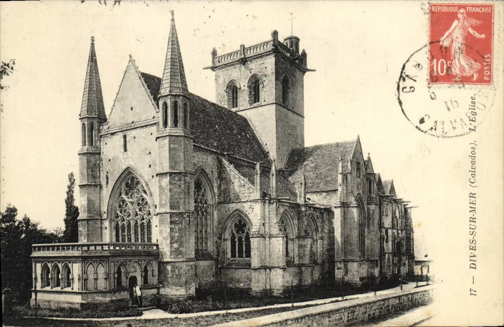 Dives-sur-Mer — A Igreja — Editor Calvados - Frente