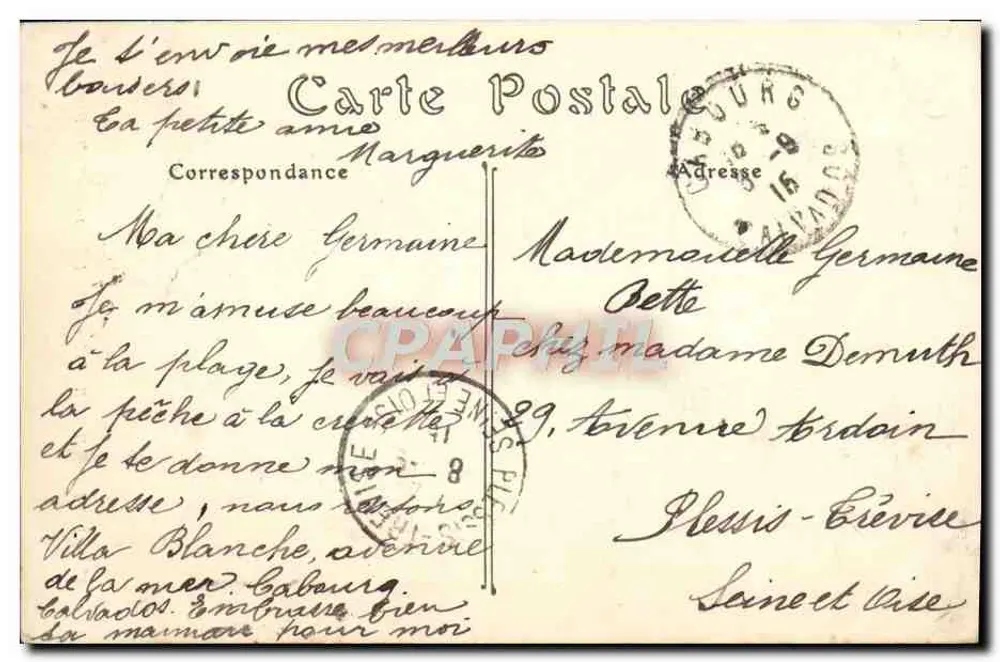 Dives-sur-Mer — A Igreja — Editor Calvados - Verso