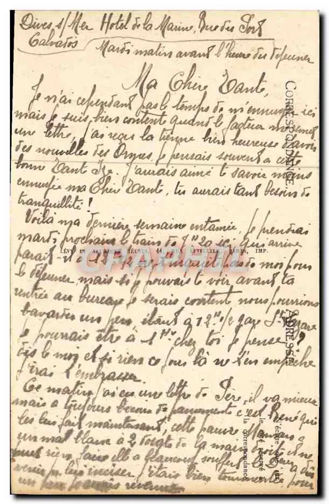 Dives-sur-Mer — A Igreja — LL - Verso