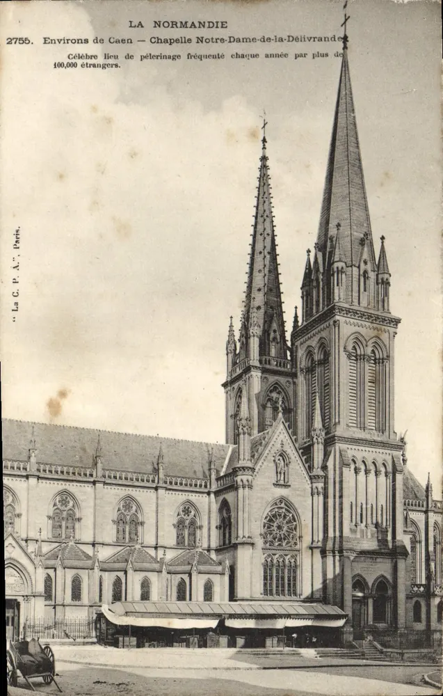 Kapelle Notre-Dame-de-la-Délivrande — Umgebung von Caen — La C.P.A. Paris, n°2755 - Vorderseite