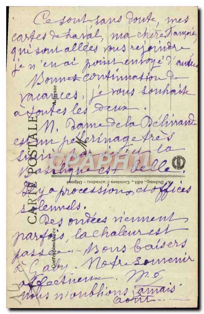 ला डेलिव्रांड के नौ-डी-ला-डेलिव्रांड के बेसिलिका - ले चोकर — AFD 569 - 16 - पीछे