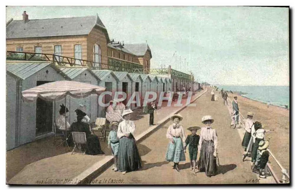 Lise-sur-Mer. Die Strandpromenade & das Casino — AUDA PHOTO, L. V. & Cie, Paris - Vorderseite