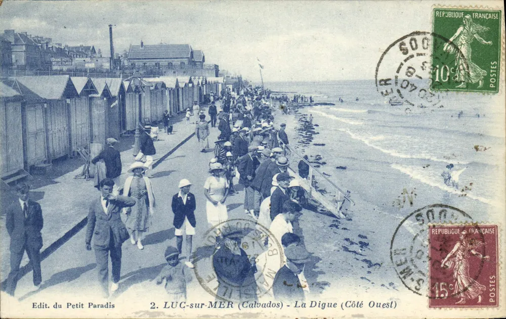 LUG-sur-MER (Calvados) - A Digue (Lado Oeste) — Edit. do Petit Paradis n°2 - Frente