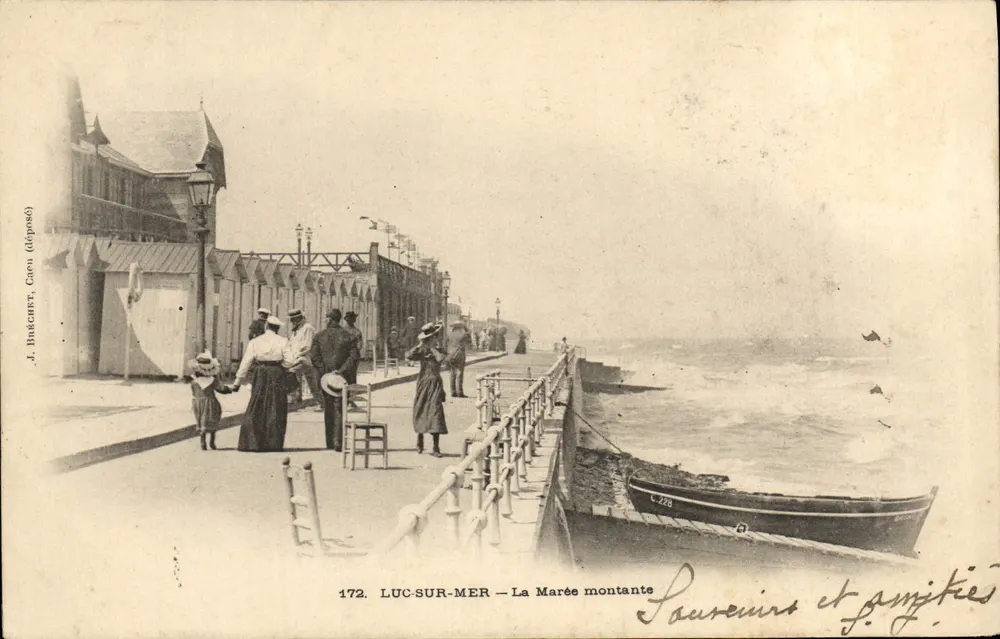 Luc-sur-Mer — A Maré subindo — J. Baguaut, Caren (depositado) n°172 - Frente