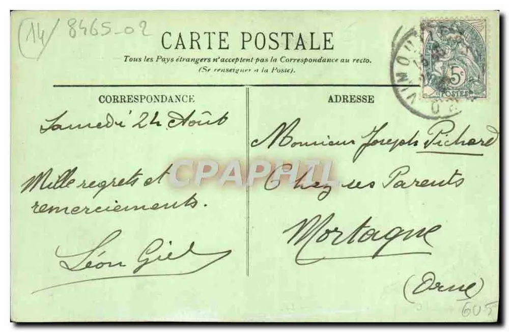 Luc-sur-Mer — A Digue — LL. - Verso