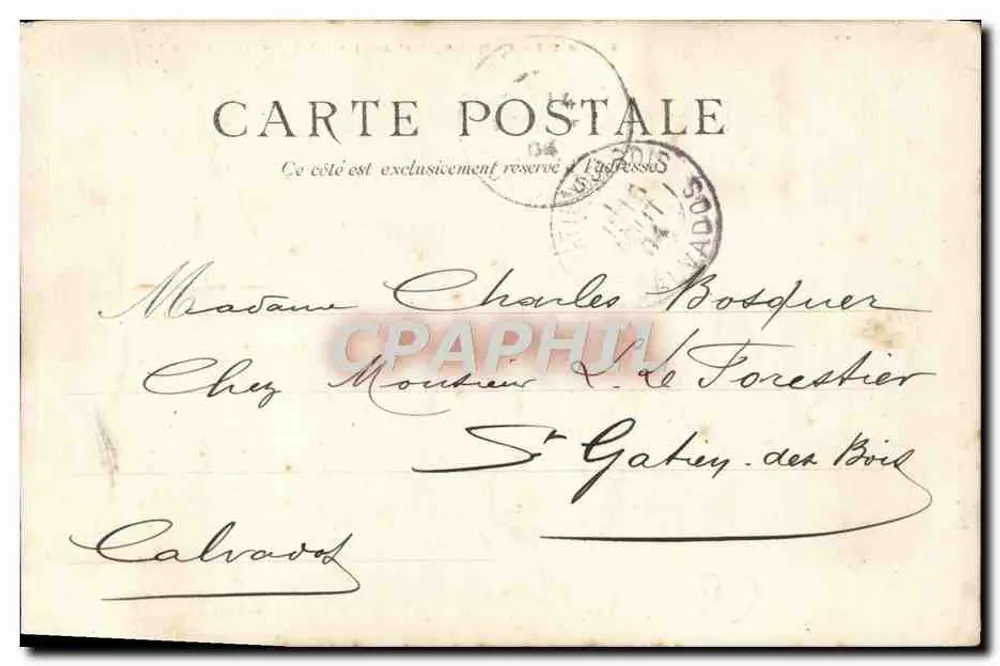 Isigny-sur-Mer — Place Jean-Bart, la Cale aux moulés — Imprimerie Renoult - Verso