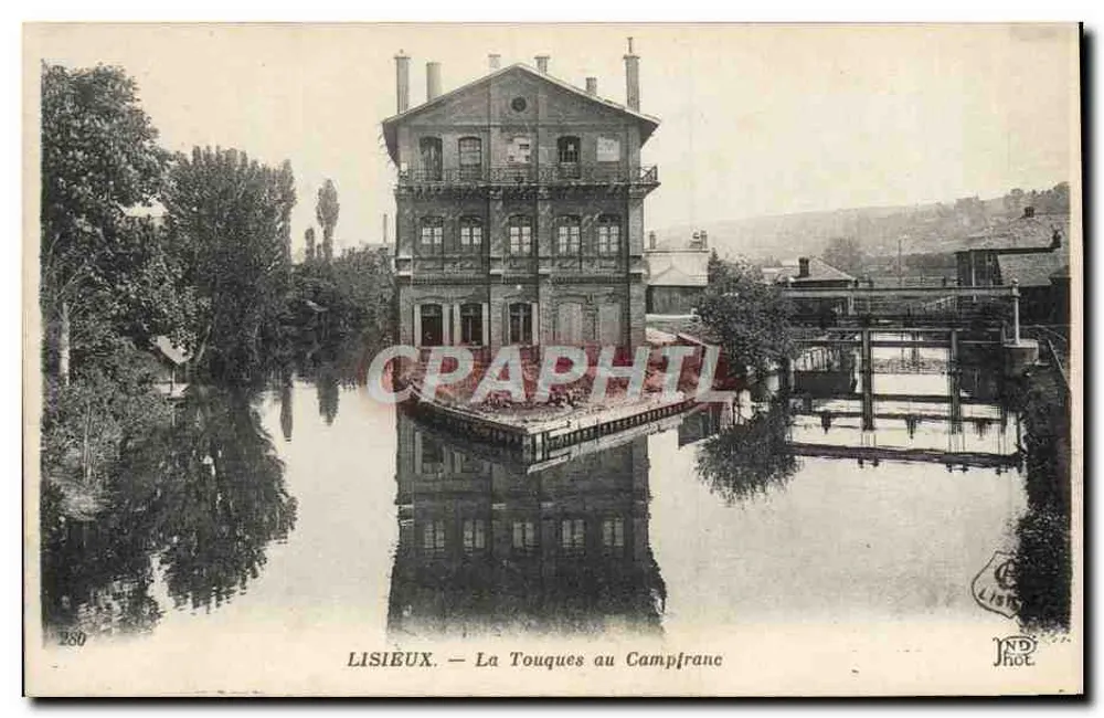 Lisieux — La Touques al Campfranc — Antichi Etak Neufrein e Cie, Parigi - Recto