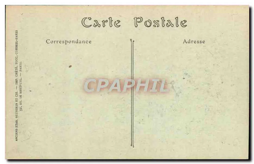 Lisieux — La Touques al Campfranc — Antichi Etak Neufrein e Cie, Parigi - Verso