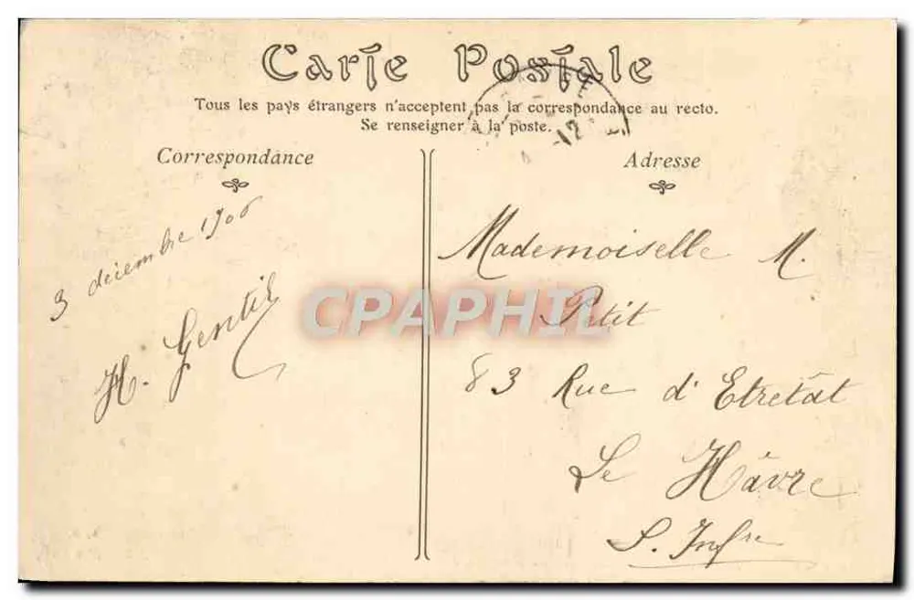 Lisieux — A Touques no Campfranc — A. ND PROD. n°280 - Verso