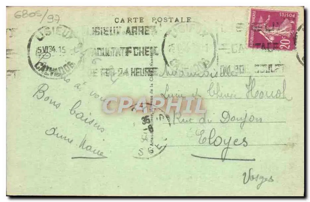 Lisieux - Casa dos Buissonnets — n°128 - Verso