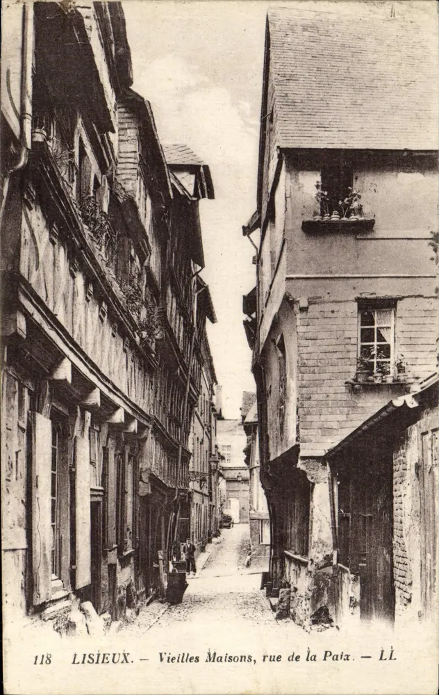 Lisieux — Alte Häuser, rue de la Paix — LL - Vorderseite