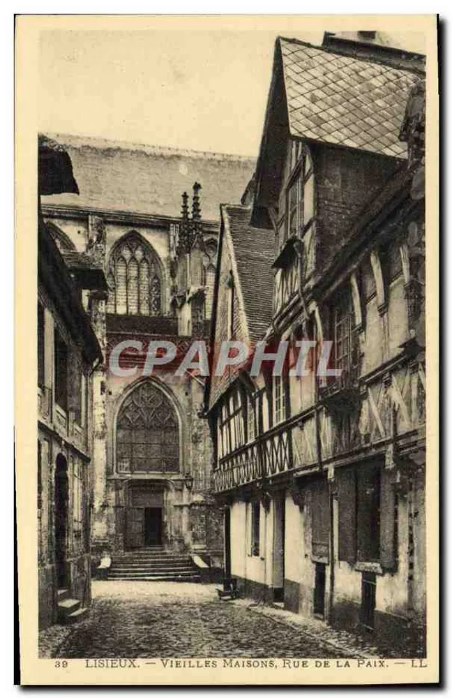 Lisieux — Alte Häuser, Rue de la Paix — LL n°39 - Vorderseite