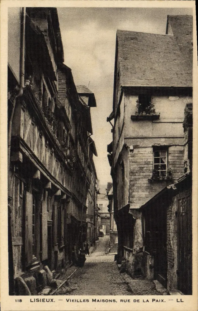 Lisieux — Alte Häuser, Rue de la Paix — LL, n°118 - Vorderseite