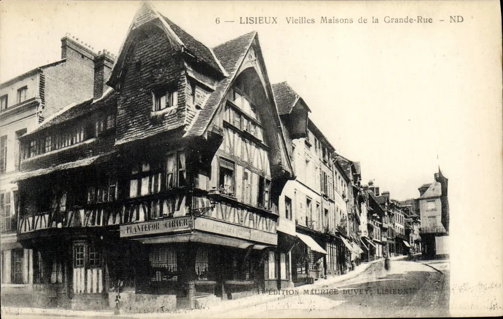 Lisieux — Alte Häuser der Grande-Rue — Edition Maurice Duvéy - Vorderseite