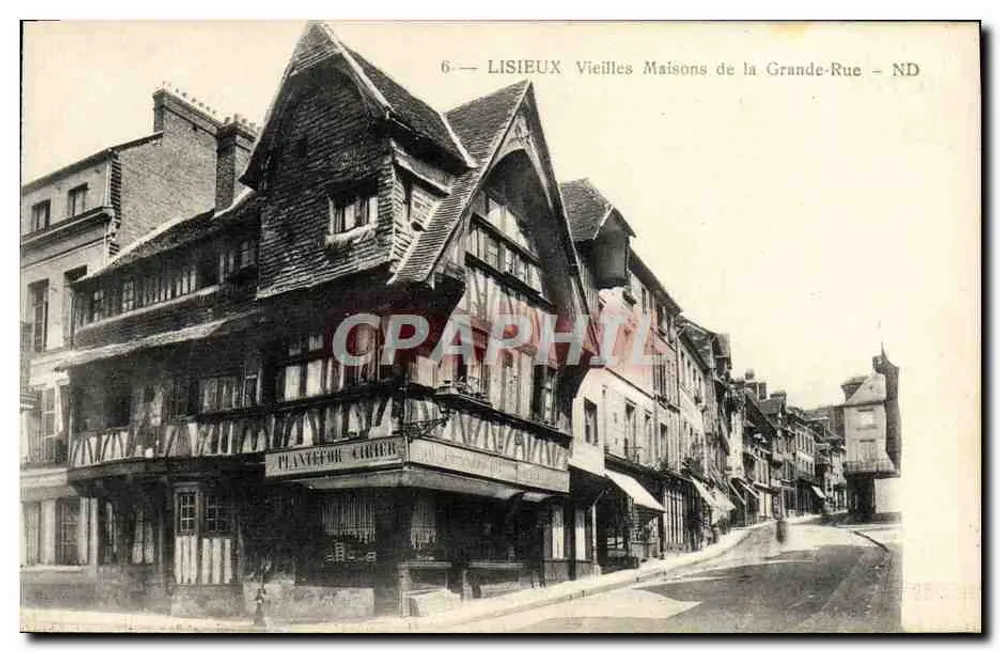 Lisieux — Alte Häuser der Grande-Rue — ND - Vorderseite