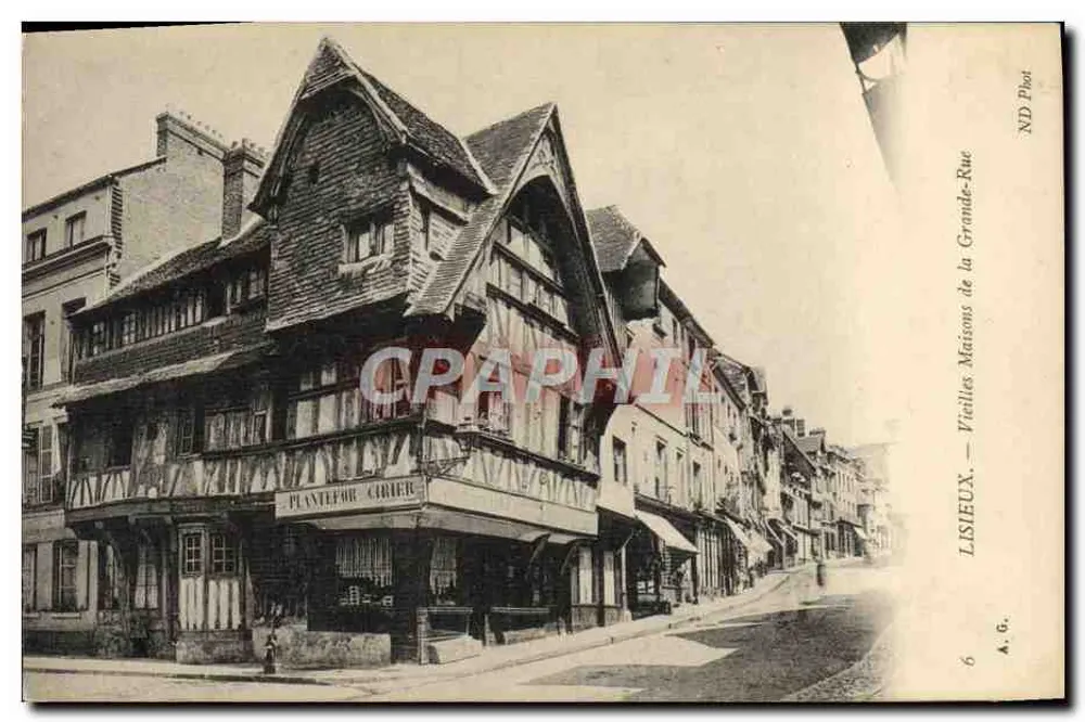 Lisieux — Alte Häuser der Grande-Rue — ND Phot - Vorderseite