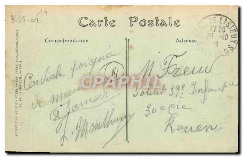 Lisieux — Vista geral — ND Phot. - Verso