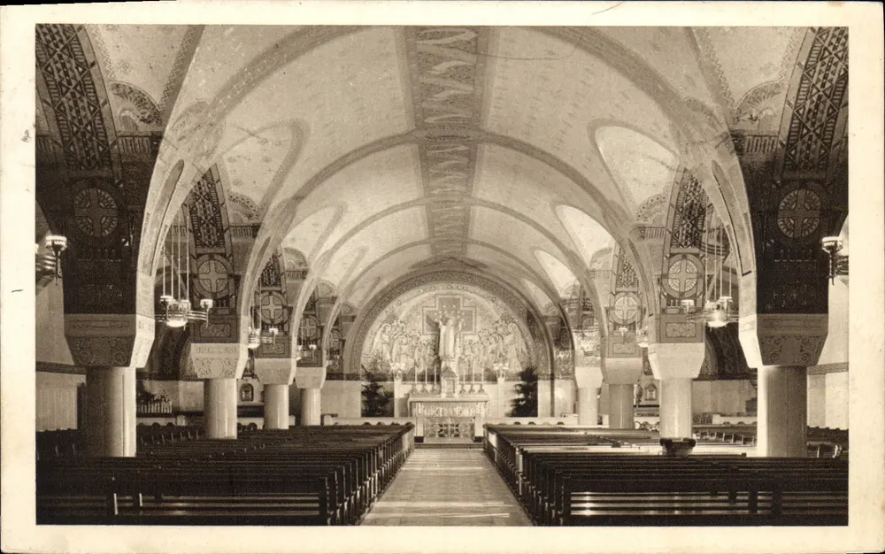 A Basílica de Lisieux — A Cripta — Vista Geral — Déposé - Draguet - Drageot - Frente